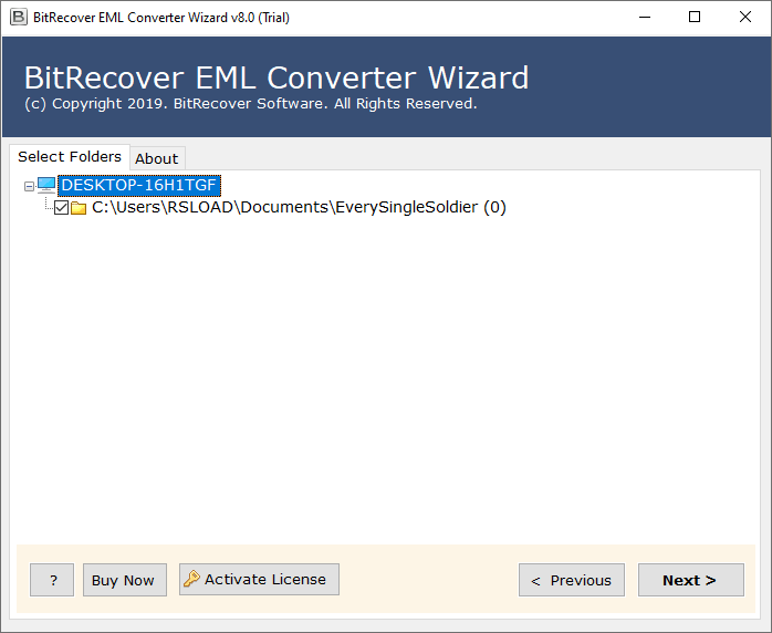  BitRecover EML Converter Wizard бесплатно